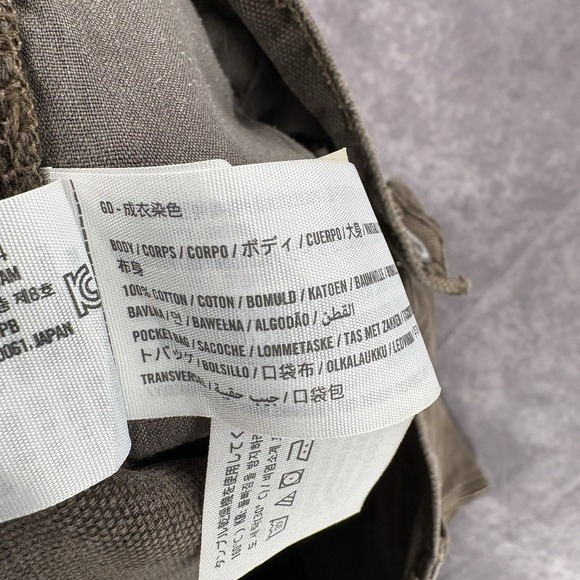 Abercrombie Fitch Double Knee Pants Mens 28x32 Brown Canvas Workwear Baggy Y2K - Picture 6 of 6